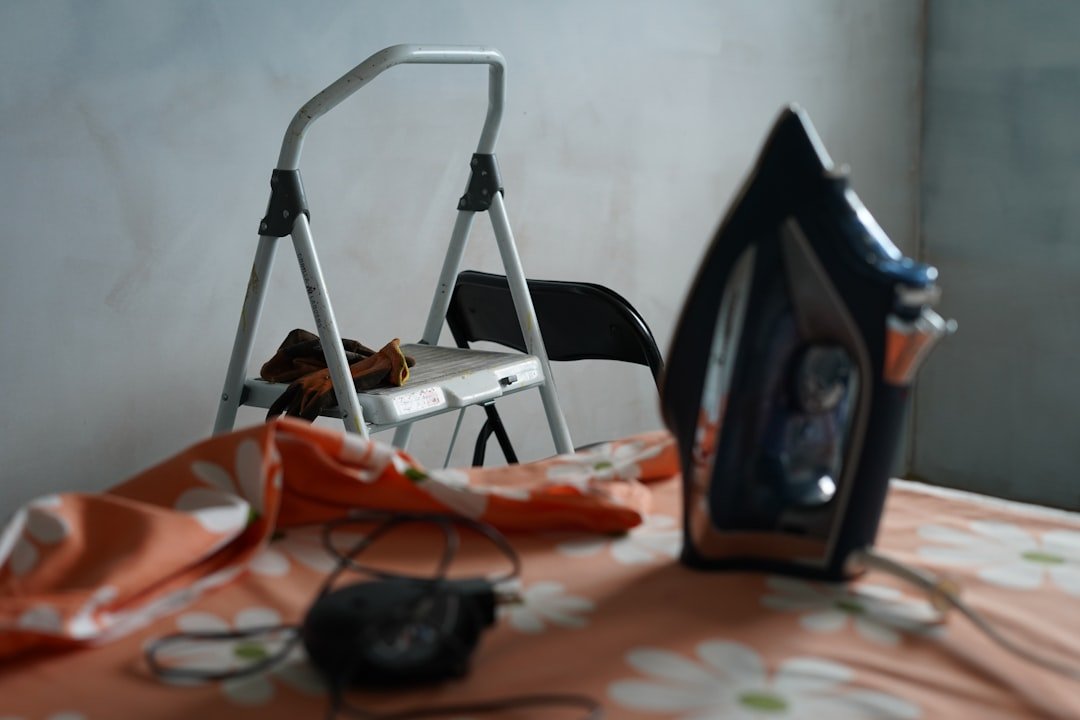 A chair and a television sitting on a table